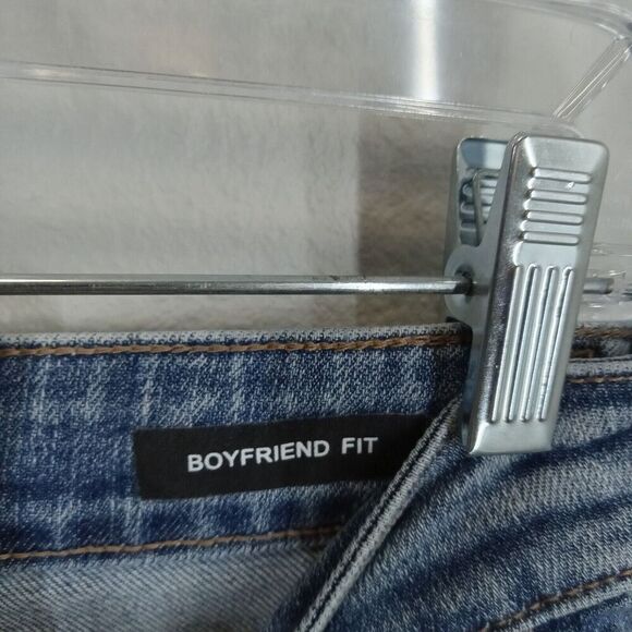 Judy Blue Maika Paisley Bandana Print Boyfriend Fit Jeans 26 Distressed - Picture 6 of 13